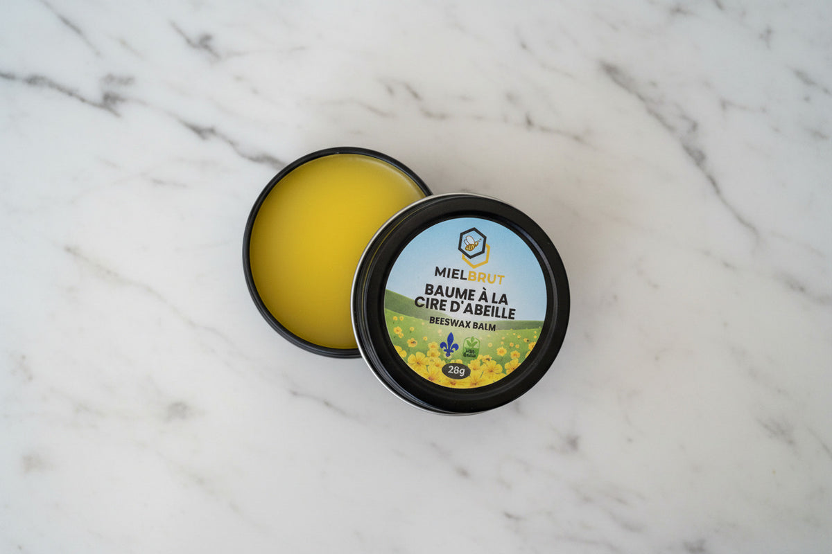 Pot de baume à la cire d'abeille non parfumé Mielbrut