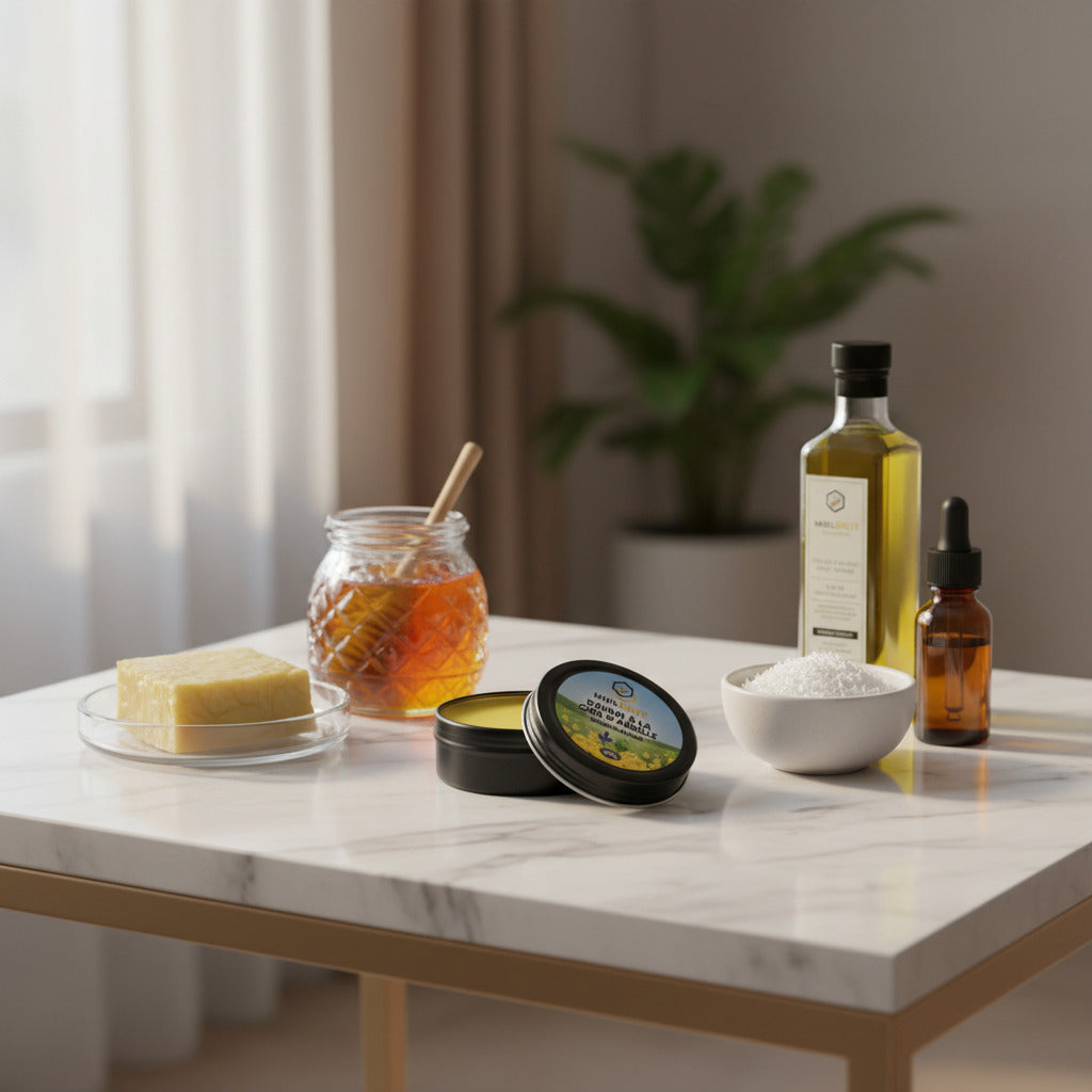 Baume à la cire d'abeille Mielbrut pour les lèvres et les mains