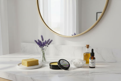 Baume à la cire d'abeille parfumé à la lavande - baume à lèvres et onguent pour les mains, hydratant pour la peau