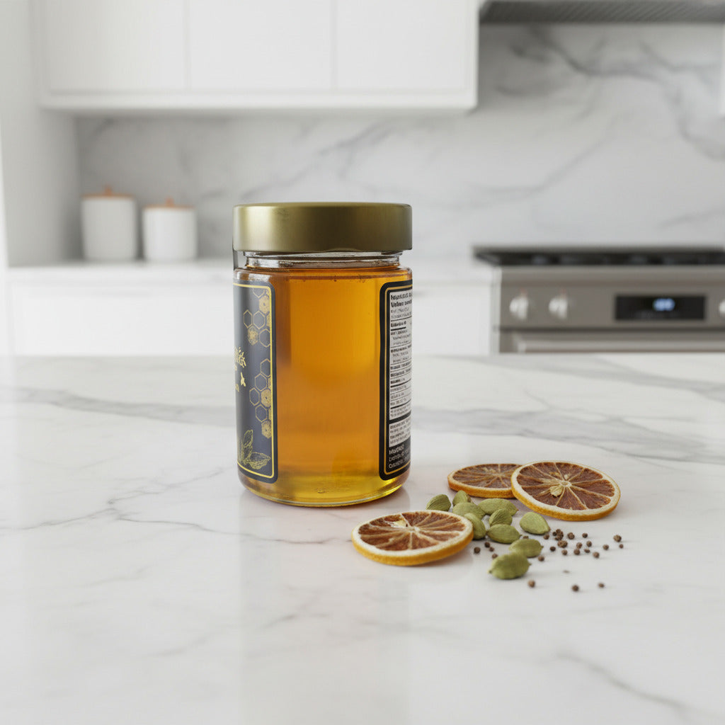 Miel au Citron & Cardamome — Miel Brut du Québec aux Épices Douces | Mielbrut