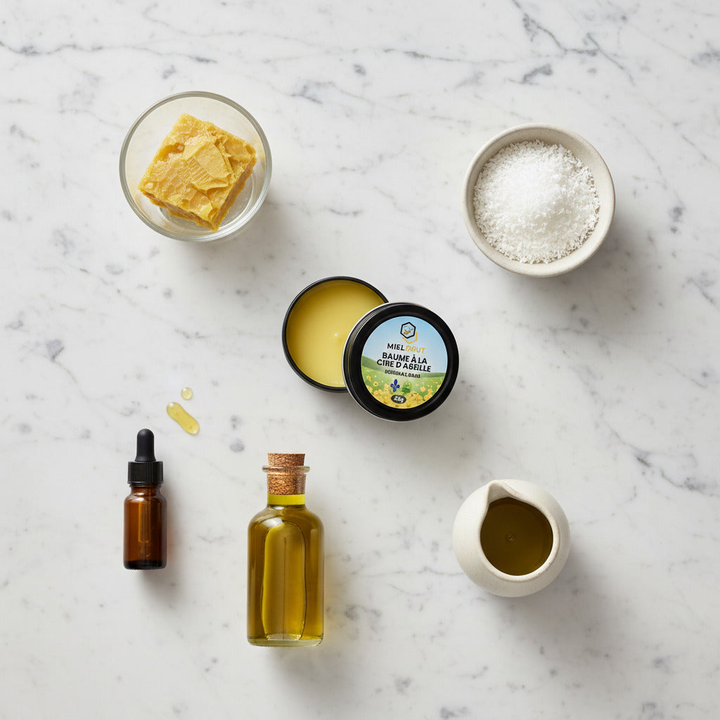 Baume de cire d'abeille: Hydratant pour les lèvres, les mains et la peau