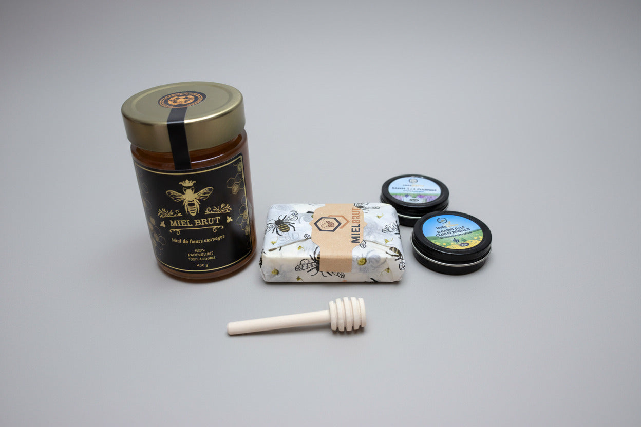 Coffret cadeau miel et baume à composer soi-même